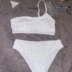 Swim suit with bling